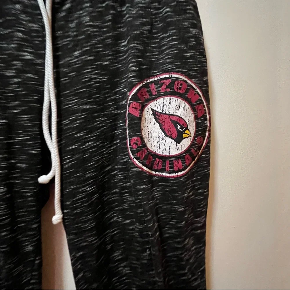 Arizona Cardinals Heathered Black Capri Jogger Pants